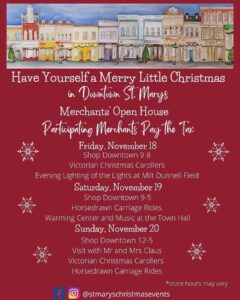 Julie Docker Johnson for Downtown St. Marys Merchants Christmas Open ...